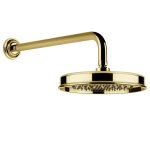 Gessi Venti20 Deszczownica Ø22,9 z ramieniem ściennym gold pvd 65148.246