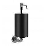 Gessi Venti20 Dozownik na mydło z uchwytem ściennym czarny/chrom 65414.031