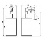 Gessi Venti20 Dozownik na mydło wolnostojący biały/chrom 65437.031