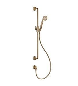Gessi Venti20 Drążek prysznicowy ze słuchawką,wężem 150 cm i przyłączem wody warm bronze brushed pvd 65142.726