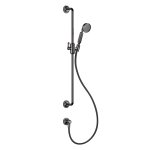 Gessi Venti20 Drążek prysznicowy ze słuchawką,wężem 150 cm i przyłączem wody black metal pvd 65142.706