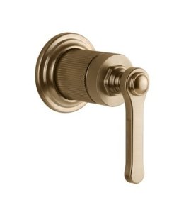 Gessi Venti20 Element sterujący baterii umywalkowej ścienny 1-kierunkowy część zewnętrzna warm bronze brushed pvd 65109.726