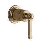 Gessi Venti20 Element sterujący baterii umywalkowej ścienny 1-kierunkowy część zewnętrzna warm bronze brushed pvd 65109.726