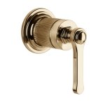 Gessi Venti20 Element sterujący baterii umywalkowej ścienny 1-kierunkowy część zewnętrzna warm bronze pvd 65109.735