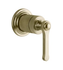 Gessi Venti20 Element sterujący baterii umywalkowej ścienny 1-kierunkowy część zewnętrzna brass brushed pvd 65109.727