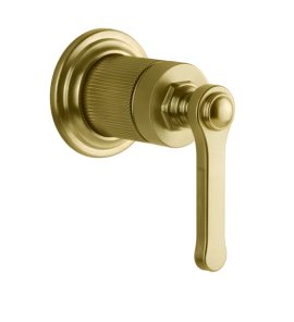 Gessi Venti20 Element sterujący baterii umywalkowej ścienny 1-kierunkowy część zewnętrzna gold brushed pvd 65109.716
