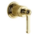 Gessi Venti20 Element sterujący baterii umywalkowej ścienny 1-kierunkowy część zewnętrzna gold pvd 65109.246