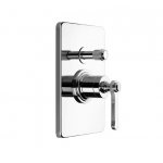 Gessi Venti20 Mieszacz ścienny z dwoma wyjściami element zewnętrzny chrom 65079.031