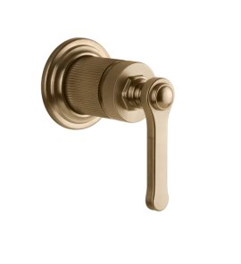 Gessi Venti20 Mieszacz ścienny z jednym wyjściem element zewnętrzny warm bronze brushed pvd 65131.726