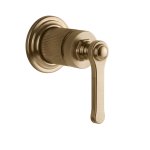 Gessi Venti20 Mieszacz ścienny z jednym wyjściem element zewnętrzny warm bronze brushed pvd 65131.726