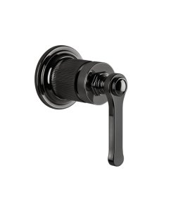 Gessi Venti20 Mieszacz ścienny z jednym wyjściem element zewnętrzny black metal pvd 65131.706