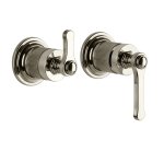 Gessi Venti20 Mieszacz ścienny 2-drożny element zewnętrzny nickel pvd 65038.720