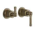Gessi Venti20 Mieszacz ścienny 2-drożny element zewnętrzny antique brass 65038.713