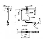 Gessi Venti20 Moduł do prysznica ręcznego element podtynkowy chrom 65050.031