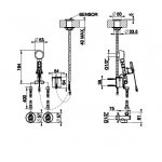 Gessi Venti20 Pokrętło jednootworowe do regulacji natężenia przepływu i temperatury chrom 30653.031