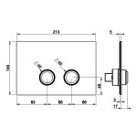 Gessi Venti20 Przycisk spłukujący chrom 54659.031
