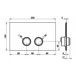 Gessi Venti20 Przycisk spłukujący chrom 54661.031