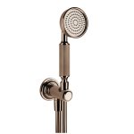 Gessi Venti20 Słuchawka prysznicowa z wężem i kolanem wypływu copper pvd 65123.030