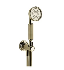 Gessi Venti20 Słuchawka prysznicowa z wężem i kolanem wypływu brass pvd 65123.710