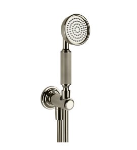 Gessi Venti20 Słuchawka prysznicowa z wężem i kolanem wypływu nickel pvd 65123.720