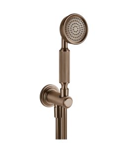 Gessi Venti20 Słuchawka prysznicowa z wężem i kolanem wypływu copper brushed pvd 65123.708