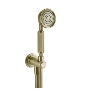 Gessi Venti20 Słuchawka prysznicowa z wężem i kolanem wypływu brass brushed pvd 65123.727