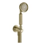 Gessi Venti20 Słuchawka prysznicowa z wężem i kolanem wypływu brass brushed pvd 65123.727