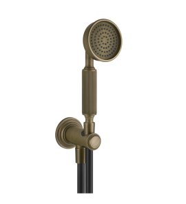 Gessi Venti20 Słuchawka prysznicowa z wężem i kolanem wypływu antique brass 65123.713