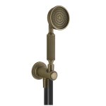 Gessi Venti20 Słuchawka prysznicowa z wężem i kolanem wypływu antique brass 65123.713