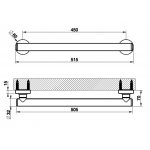 Gessi Venti20 Uchwyt do wanny/prysznica 45 cm chrom 65517.031