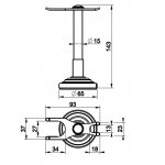 Gessi Venti20 Uchwyt na brzytwę/maszynkę do golenia chrom 65523.031