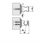 Gessi Venti20 Uchwyt prysznicowy na słuchawkę chrom 65157.031