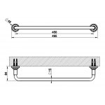 Gessi Venti20 Wieszak na ręcznik 45 cm chrom 65500.031