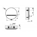 Gessi Venti20 Wylewka wodospadowa prysznicowa ścienna chrom 65295.031