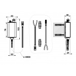 Gessi Zasilacz do bateri elektronicznych Chrom 44681.031 / 44681031