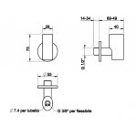 Gessi Zawór podtynkowy z filtrem chrom 28733.031