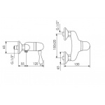Giulini Giovanni Harmony bateria natryskowa ścienna 9508