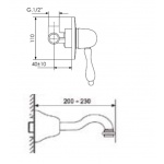Giulini Giovanni Harmony bateria umywalkowa 2-otworowa podtynkowa 9520