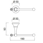 Giulini Giovanni Ibisco Crystal Papiernica Ścienna chrom RG1112/S