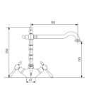 Giulini Giovanni Praga bateria umywalkowa 7556