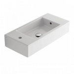 Globo Classic Umywalka ścienna 70x32 cm z otworem na baterię po lewej stronie biała SCR70BI