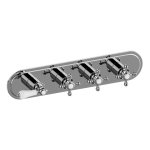 Graff Adley Bateria prysznicowa termostatyczna 4-uchwytowa podtynkowa - element zewnętrzny Chrom E-8088H-LC1C2-T