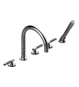 Graff Harley Bateria wannowa 5-otworowa z zestawem prysznicowym Chrom E-6153-LM57B