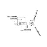 Graff Harley Dysza natryskowa ścienna Chrom E-8485