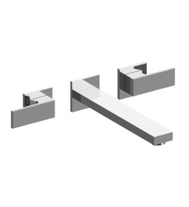 Graff Incanto Bateria umywalkowa 3-otworowa podtynkowa 235 mm - element zewnętrzny Chrom E-11231-LM55BS-T