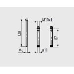 Graff Komplet przedłużek do baterii 50 mm Chrom 5112950