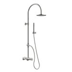 Graff Phase Zestaw natryskowy termostatyczny z deszczownicą Ø 202 mm z zestawem prysznicowym Chrom EX-8940-RHT