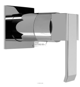 GRAFF QUBIC Podtynkowy zawór ocinający 3/4 LUB 1/2 - elementy zewnętrzne, polerowany chrom 2357350