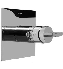 GRAFF LUNA/SADE/TARGA Podtynkowy zawór termostatyczny 3/4 LUB 1/2 - elementy zewnętrzne, polerowany chrom 2356150