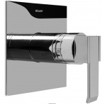 GRAFF QUBIC Podtynkowy zawór termostatyczny 3/4 LUB 1/2- elementy zewnętrzne, polerowany chrom 2356700